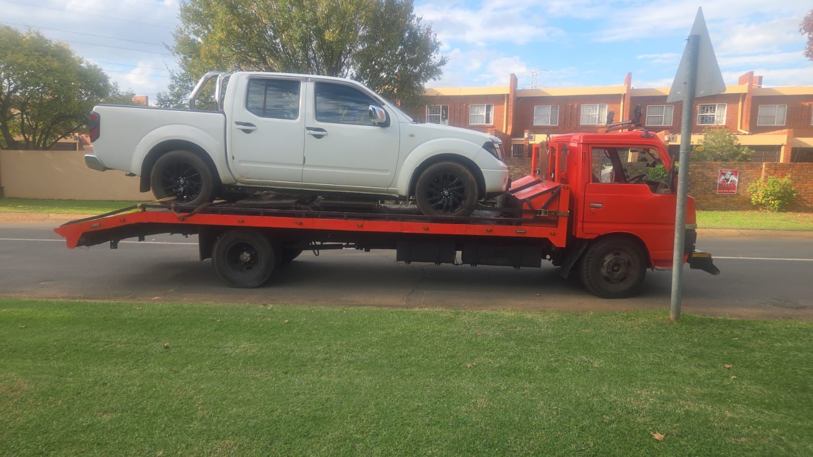 orange truck